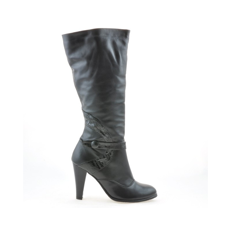 Stivali donna 1119 nero combinato