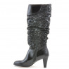 Stivali donna 1120 vernice nera + antilope balloon
