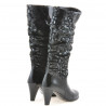 Stivali donna 1120 vernice nera + antilope balloon