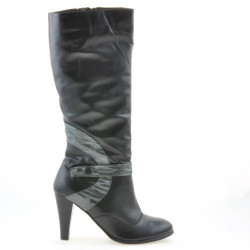 Stivali da donna 1119 nero+grigio