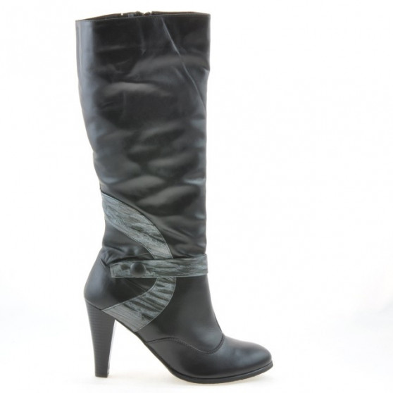 Stivali da donna 1119 nero+grigio