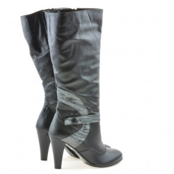 Stivali da donna 1119 nero+grigio