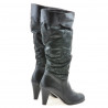 Stivali donna 1120 nero+nero antilope pic