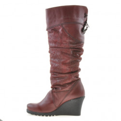 Stivali donna 226 bordeaux combinato