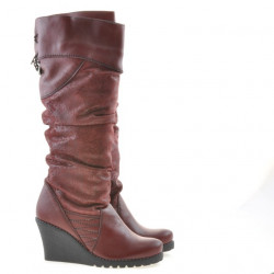 Stivali donna 226 bordeaux combinato