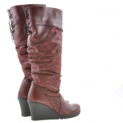 Stivali donna 226 bordeaux combinato