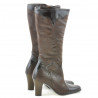Stivali donna 1111 vernice caffè+caffè antelope