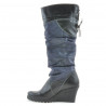 Stivali donna 226 nero+indaco antilope
