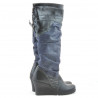 Stivali donna 226 nero+indaco antilope