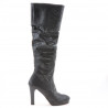 Stivali donna 1118 nero antilope pic