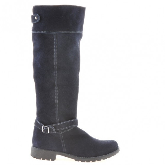 Stivali donna 3225 indaco velluto