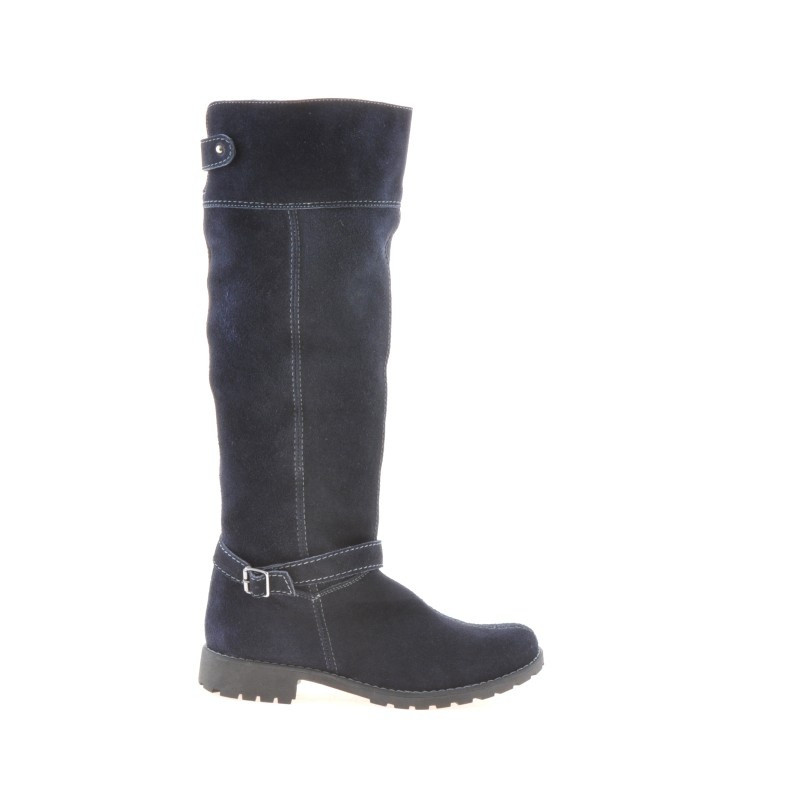 Stivali donna 3225 indaco velluto