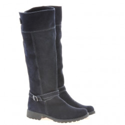 Stivali donna 3225 indaco velluto