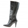 Stivali donna 1109 vernice nera combinata