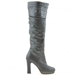 Stivali donna 1118 grigio satinato