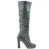 Stivali donna 1118 grigio satinato