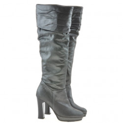 Stivali donna 1118 grigio satinato