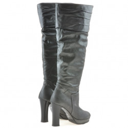 Stivali donna 1118 grigio satinato