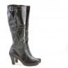 Stivali donna 229 laccati caffè
