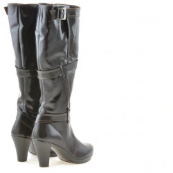 Stivali donna 229 laccati caffè