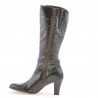 Stivali donna 017 crep vernice caffè