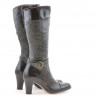 Stivali donna 017 crep vernice caffè