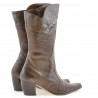 Stivali donna 298 coccodrillo cognac
