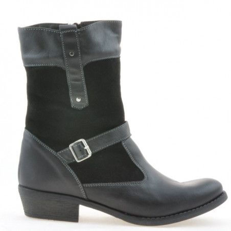 Stivaletti donna 289 nero combinato