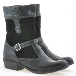Stivaletti donna 289 nero combinato