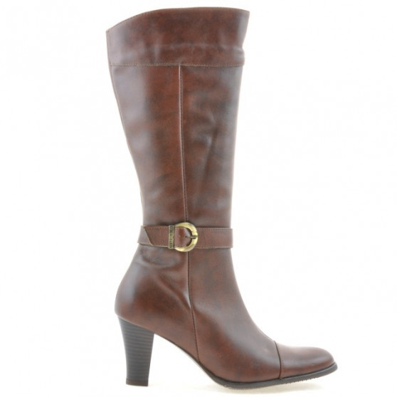 Stivali donna 017 cognac combinato