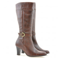 Stivali donna 017 cognac combinato