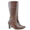 Stivali donna 017 cognac combinato
