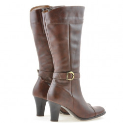 Stivali donna 017 cognac combinato