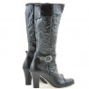 Stivali donna 017 crepe vernice nero