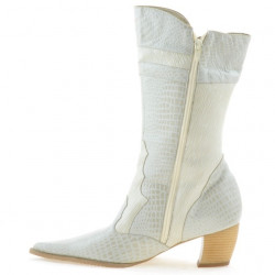 Stivali donna 298 coccodrillo beige