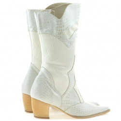 Stivali donna 298 coccodrillo beige