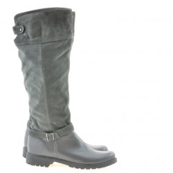 Stivali donna 3225 grigio velour