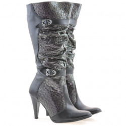 Stivali donna 008 nero combinato