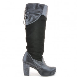Stivali donna 226-1 nero+nero antilope