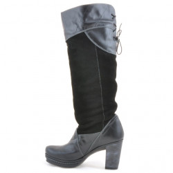 Stivali donna 226-1 nero+nero antilope