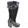 Stivali donna 226-1 nero+nero antilope