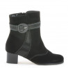 Stivaletti donna 1139 nero antilope combinato