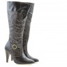 Stivali donna 1108 crepe vernice caffè