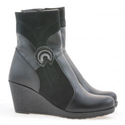 Stivaletti donna 3220 nero combinato