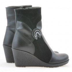 Stivaletti donna 3220 nero combinato