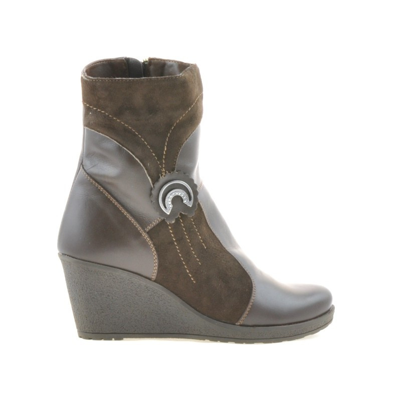 Stivaletti donna 3220 caffè combinato