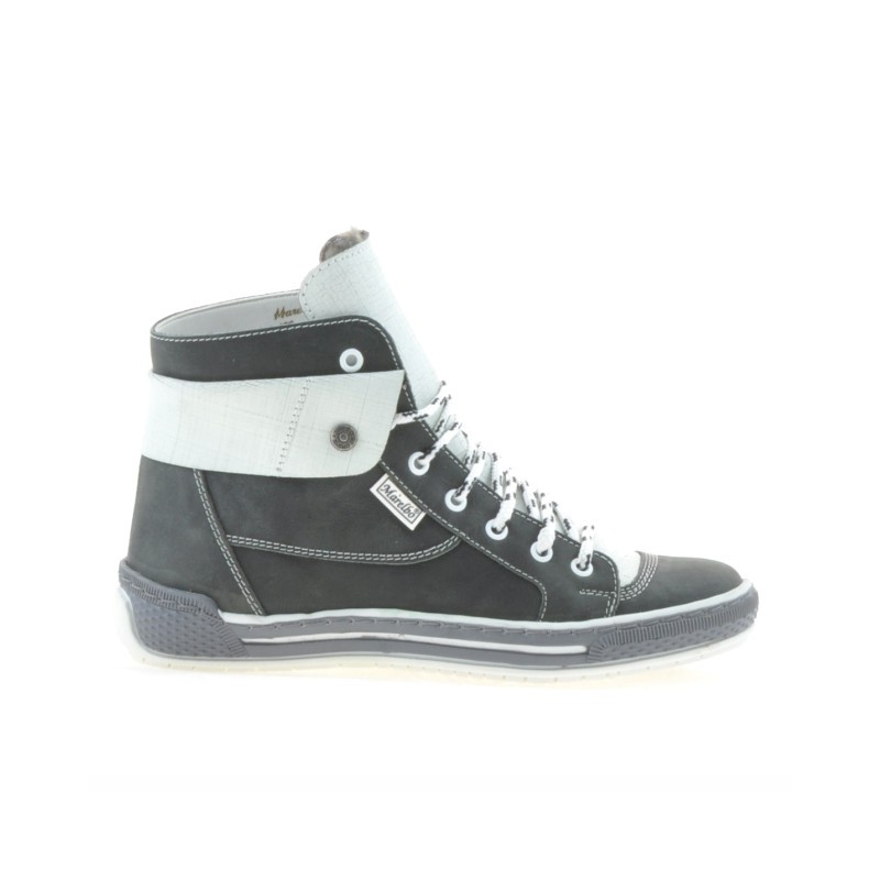 Stivaletti donna 258 tuxon grigio+bianco