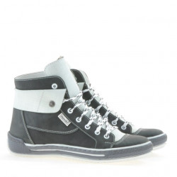 Stivaletti donna 258 tuxon grigio+bianco