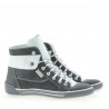 Stivaletti donna 258 tuxon grigio+bianco