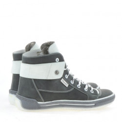 Stivaletti donna 258 tuxon grigio+bianco